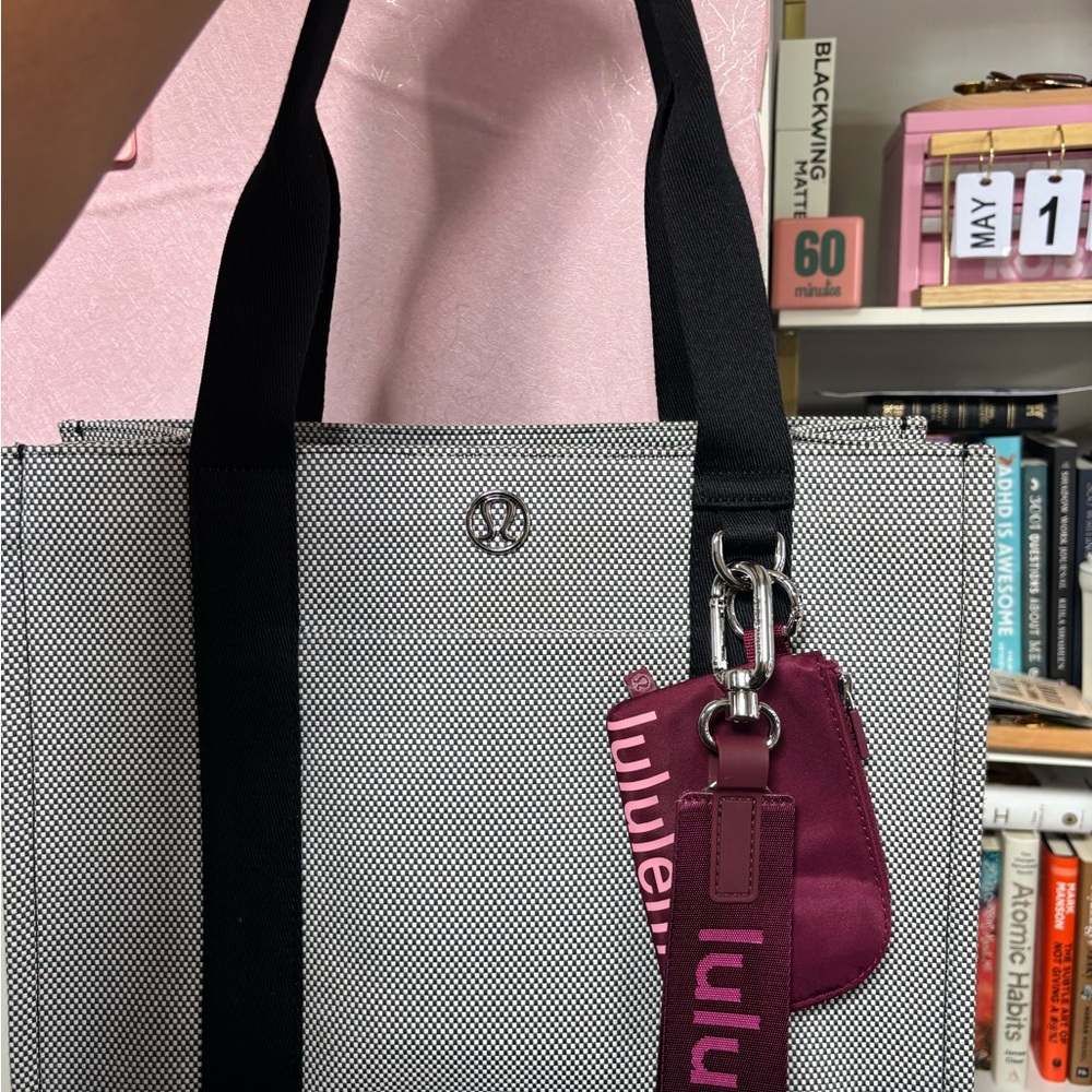 lululemon athletica Black and White Tote Bag